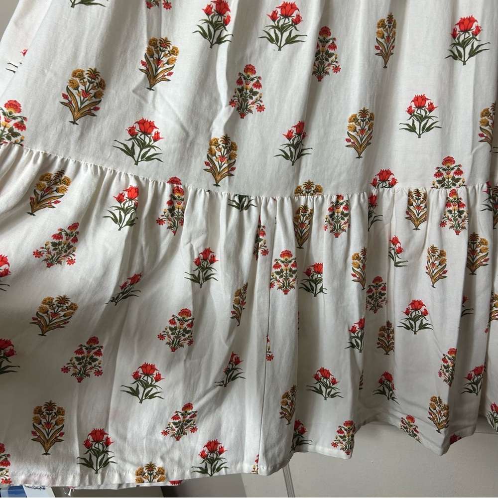 Antonio Melani isabelle a-line floral tiered maxi skirt womens 12 prairie - Picture 5 of 9